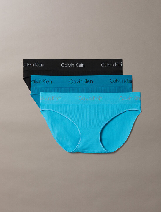 3 Pack Seamless Rib Knit Bikini