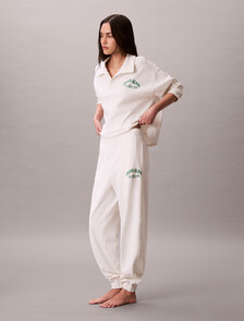 Cotton Heritage Logo Lounge Joggers, Tofu, hi-res
