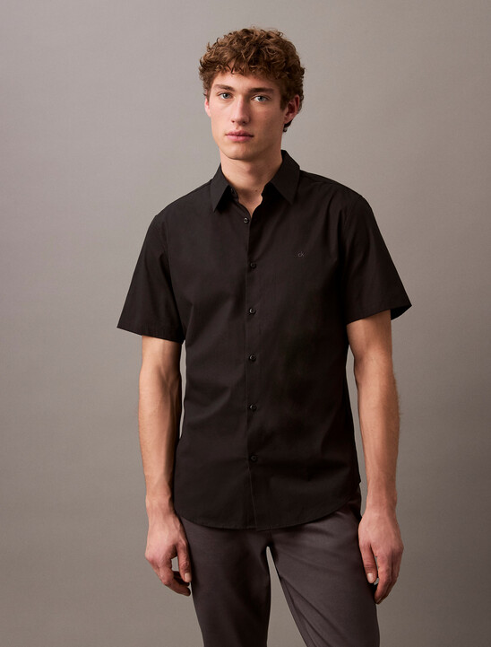 Stretch Cotton Slim Shirt