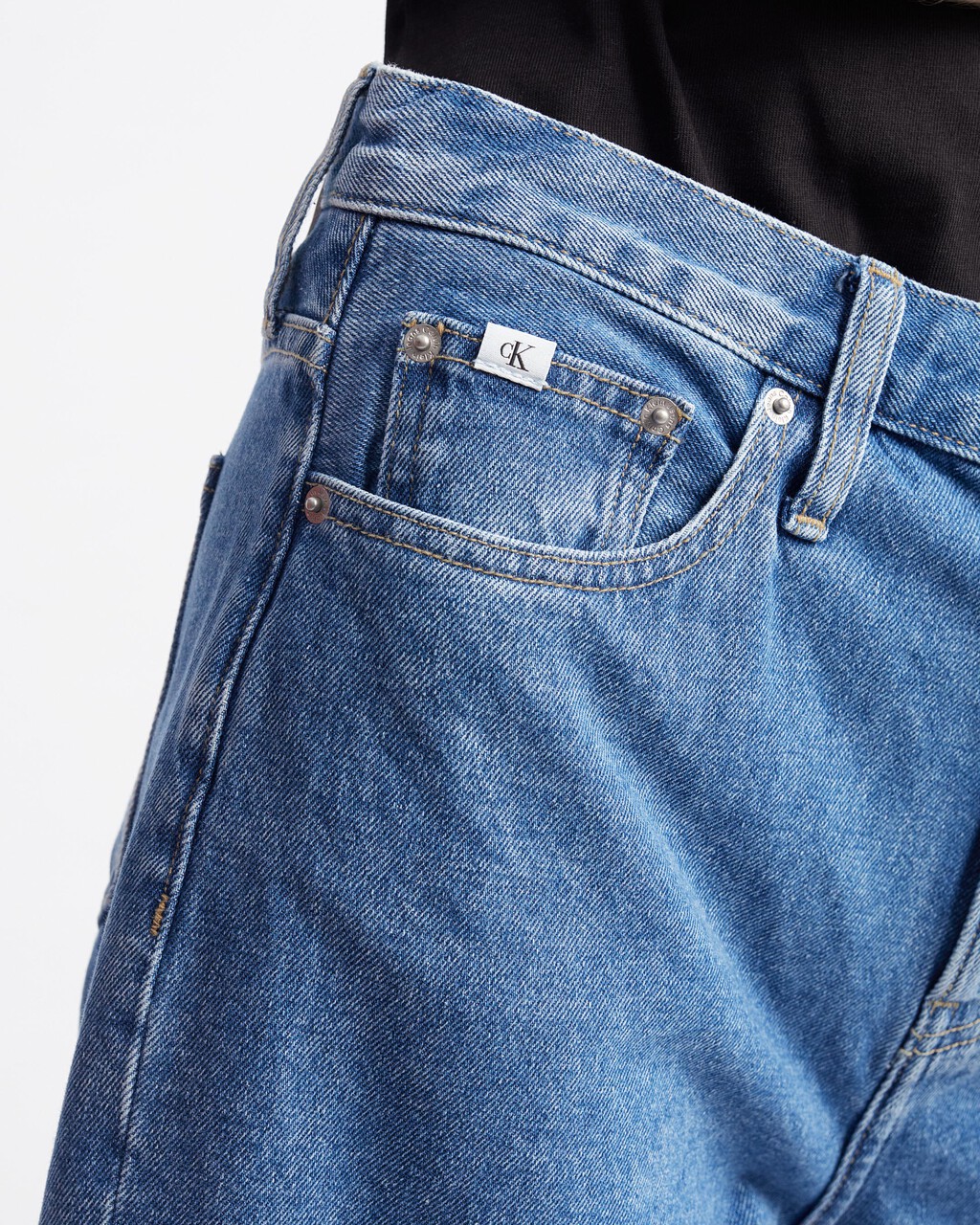 Long Bermuda Mom Shorts, BRIGHT BLUE, hi-res