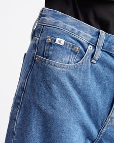 Long Bermuda Mom Shorts, BRIGHT BLUE, hi-res