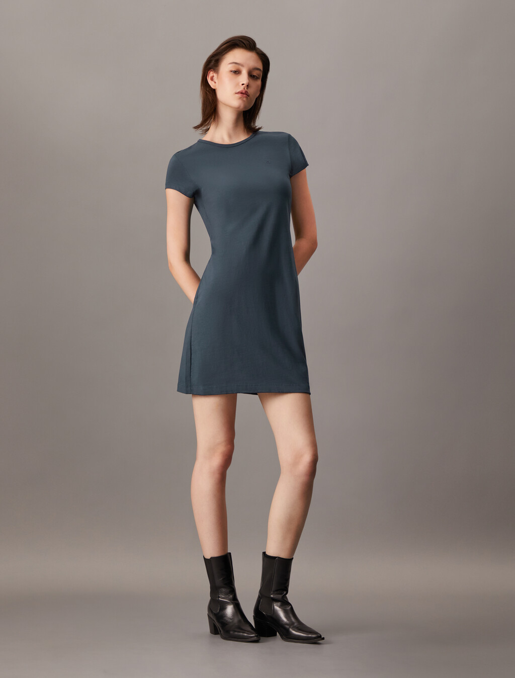 Archive Logo Baby T-shirt Dress, Ink, hi-res