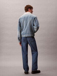 90's Sherpa Denim Jacket, TINTED THUNDRA, hi-res