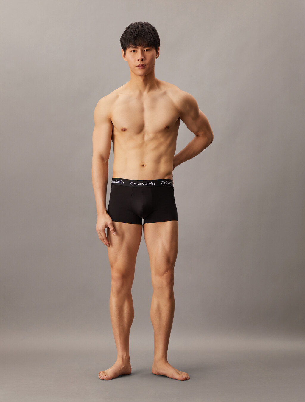 Microfiber Stretch Low Rise Trunks 3 Pack, BLACK/ BLACK/ BLACK, hi-res