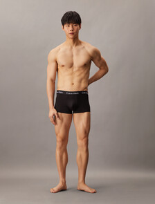 Microfiber Stretch Low Rise Trunks 3 Pack, BLACK/ BLACK/ BLACK, hi-res