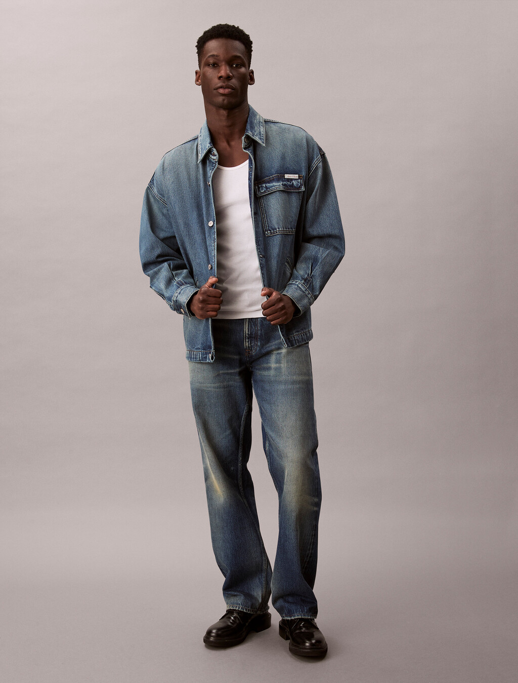 Denim Relaxed Field Jacket, GOLD COAST SUNSET, hi-res