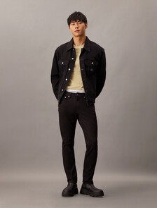 37.5 Bi-Stretch Slim Black Jeans, 055B BLACK, hi-res