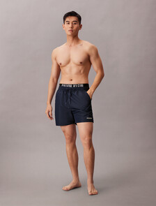 Double Waistband Swim Shorts - Intense Power, Shoreline, hi-res