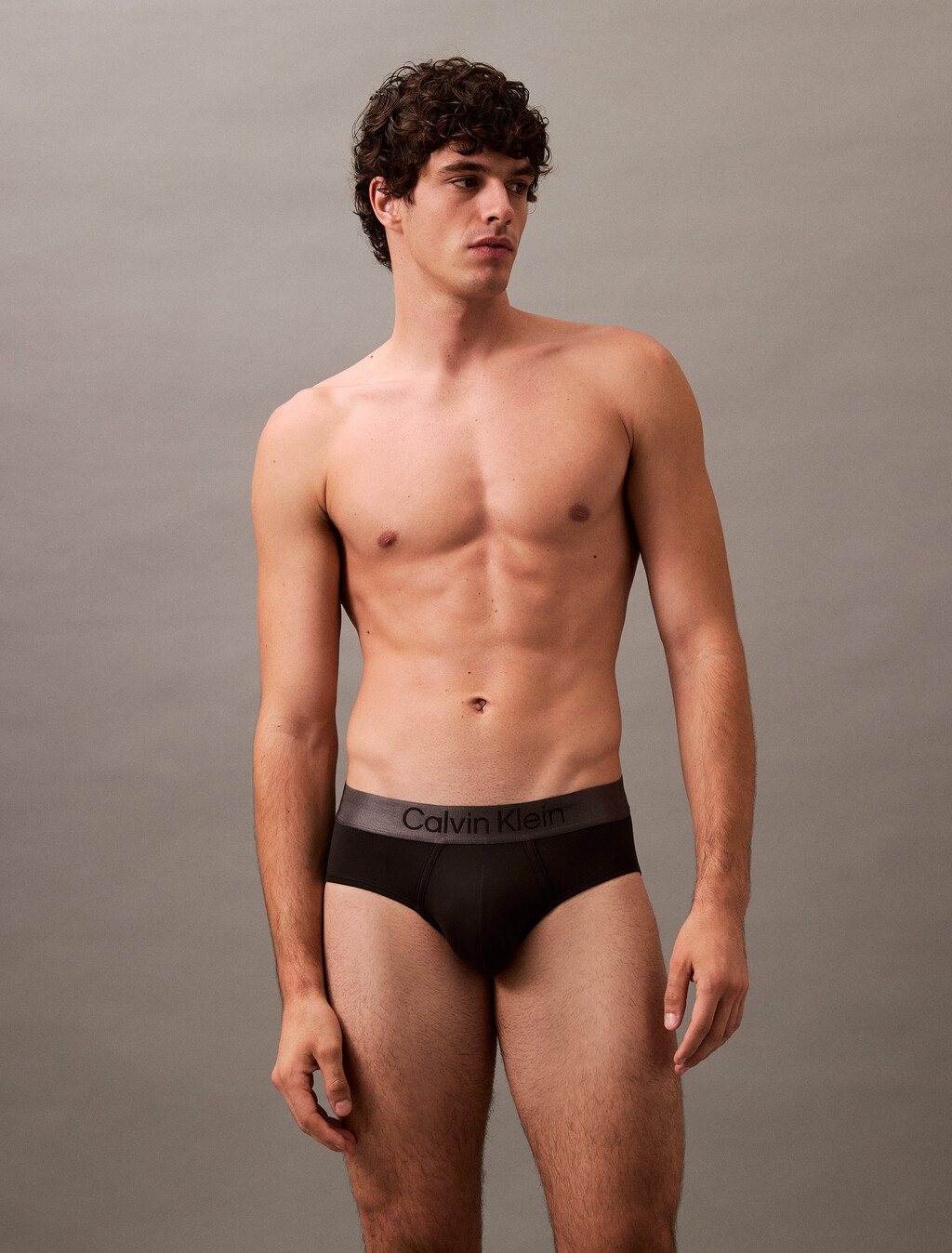 Brushed Micro Jersey Hipster Brief, Black, hi-res