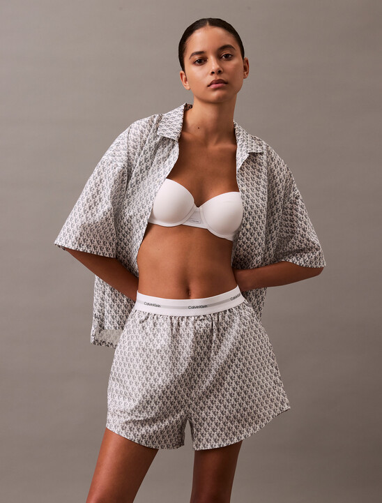 Logo Waistband Poplin Short