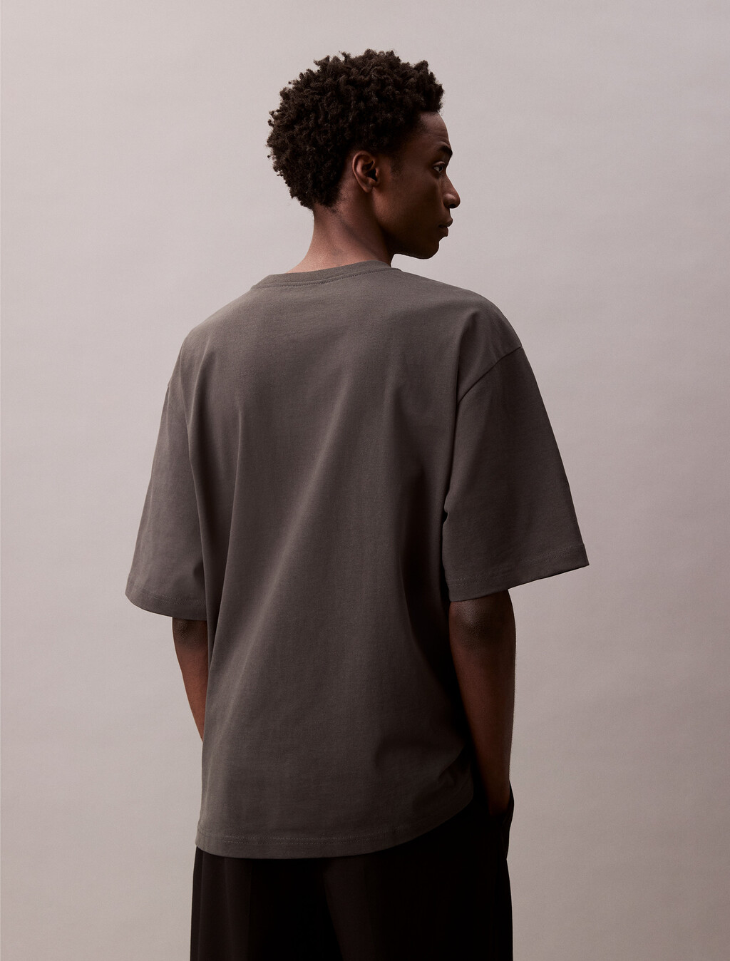 Cotton Relaxed Tee, Pirate Black, hi-res