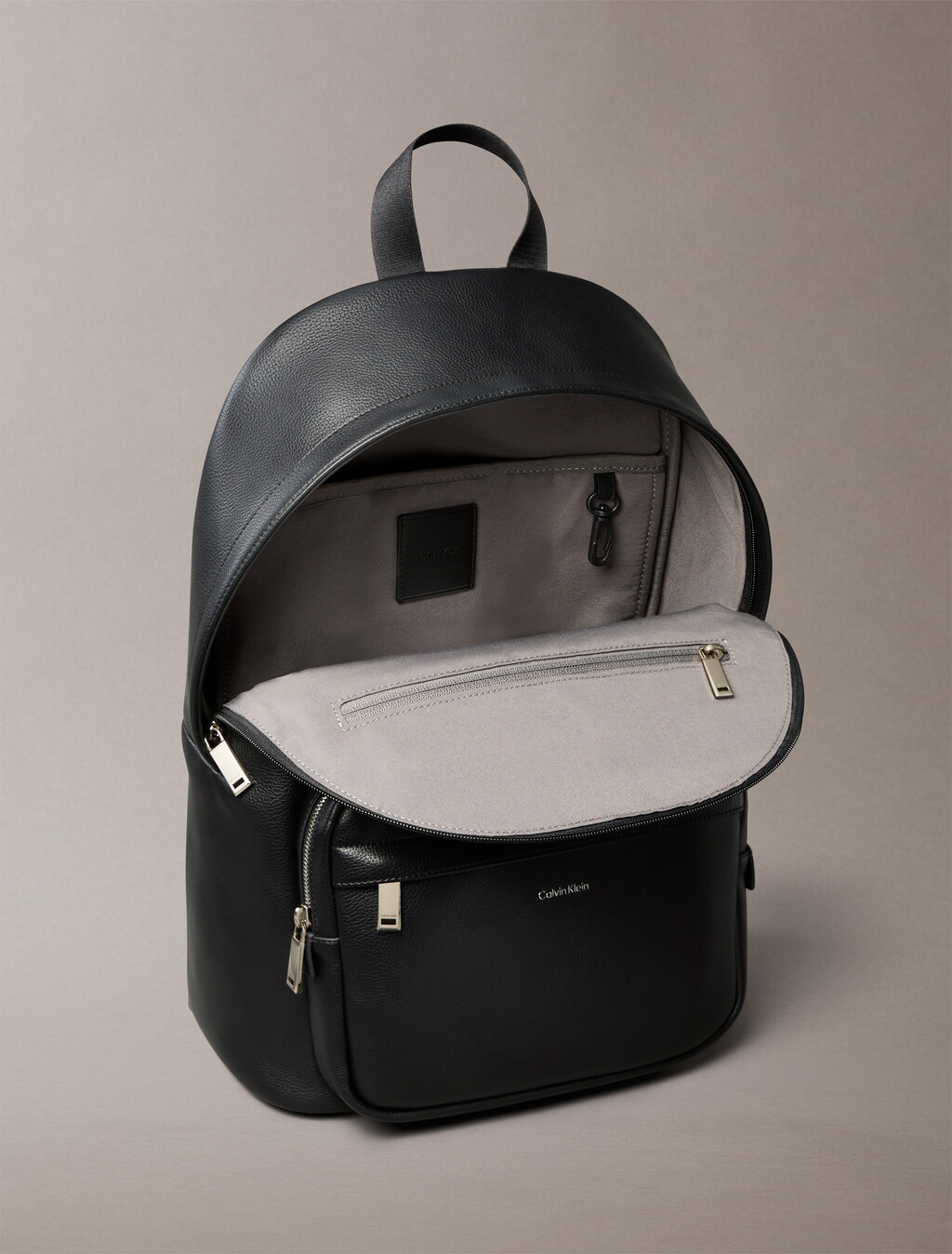 Micro Pebble Round Backpack, Black, hi-res