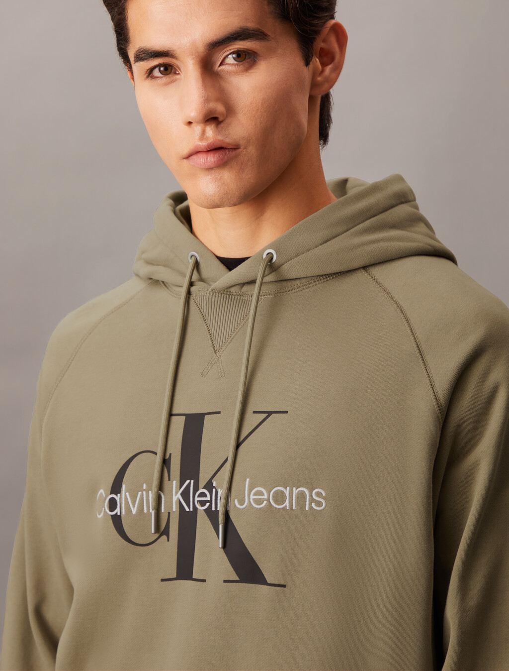 Monogram Relaxed Hoodie, Brindle, hi-res