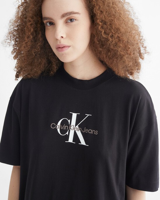 ARCHIVAL NEUTRALS MONOGRAM T-SHIRT DRESS