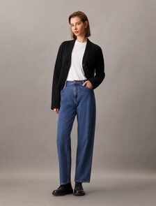 Plush Wool Blend Cardigan, Ck Black, hi-res