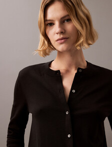 Tech Merino Cardigan, Black, hi-res