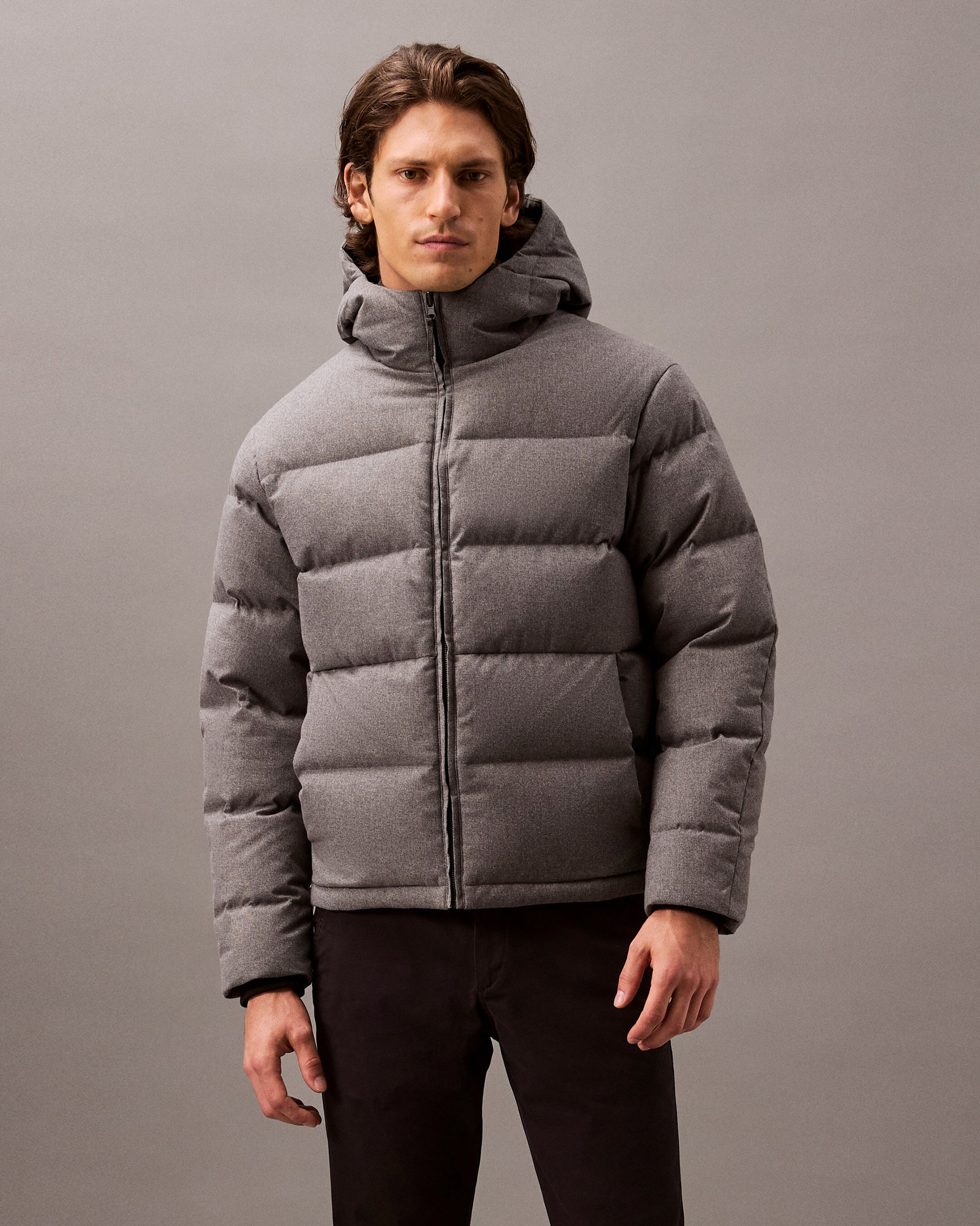Calvin klein long parka sale