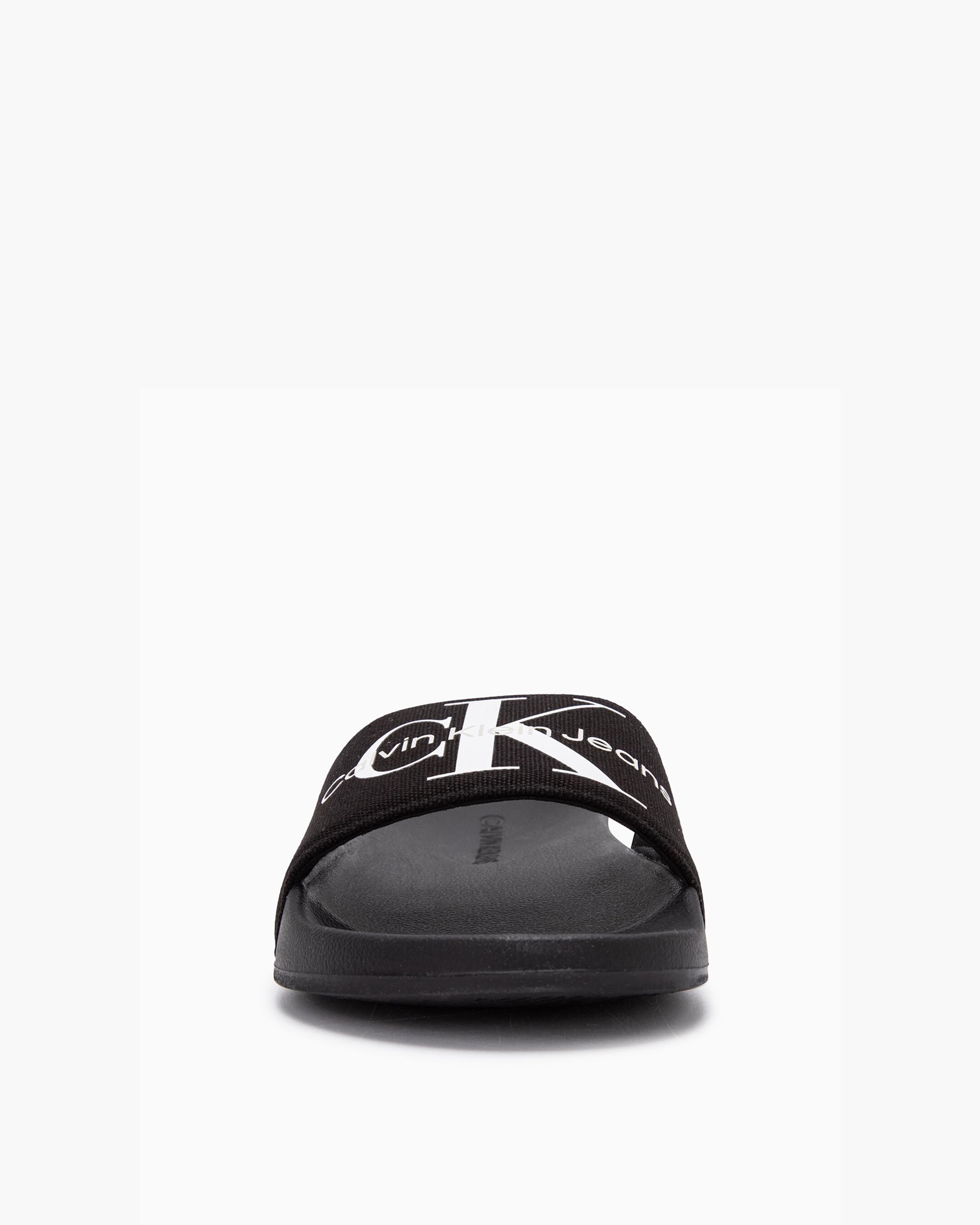 Calvin klein viggo best sale logo sliders in black
