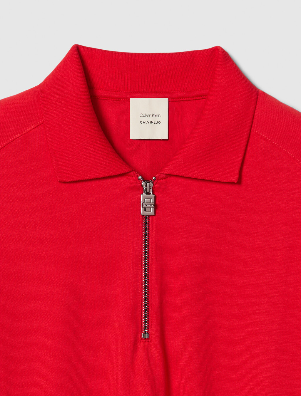 1/4 Zip Polo, Pantone Red, hi-res