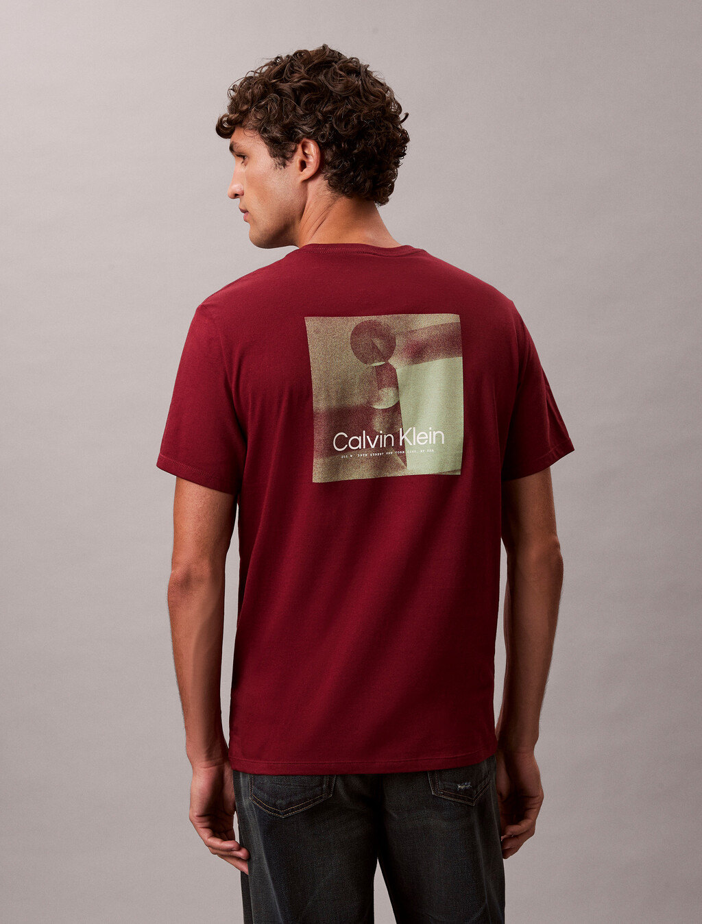 Geo Graphic Print Tee, Renaissance Red, hi-res