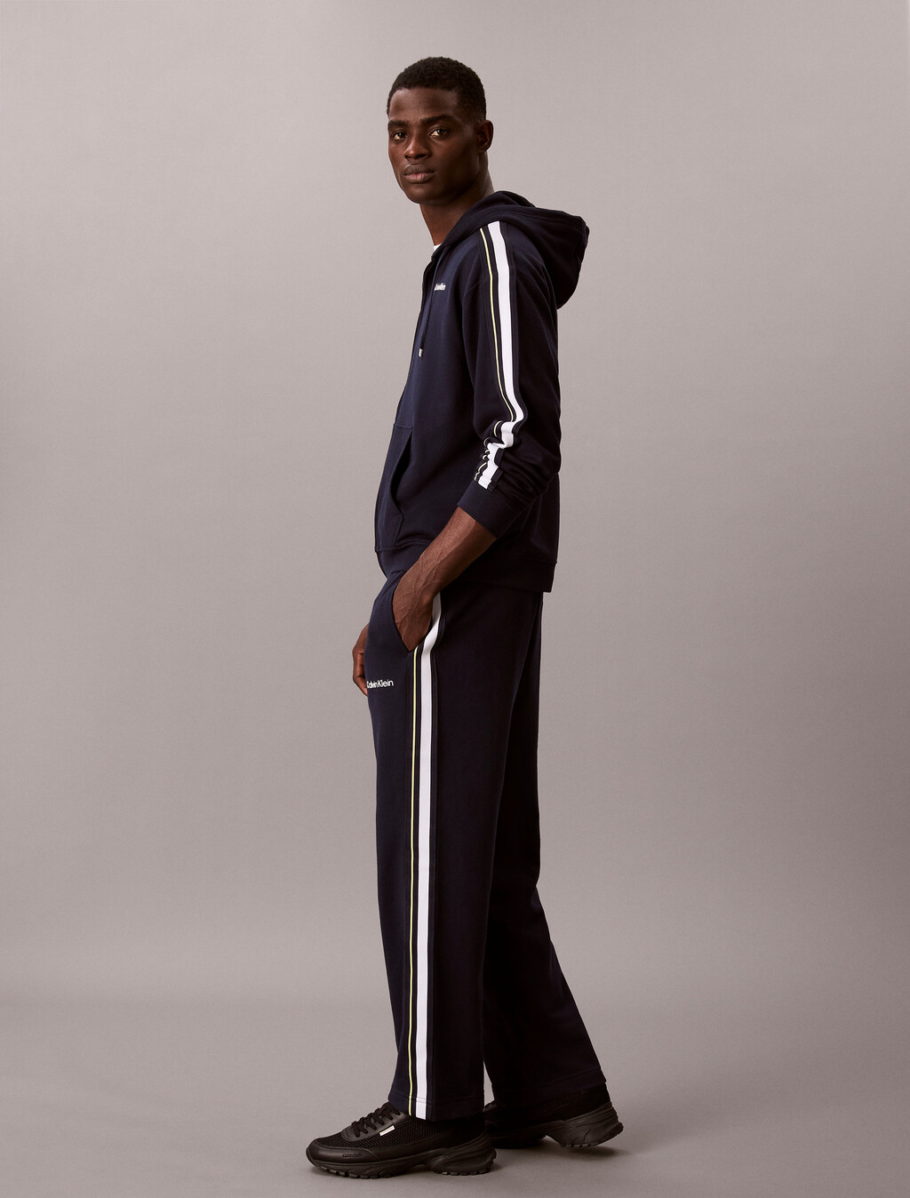 Cotton Blend French Terry Joggers, Shoreline, hi-res