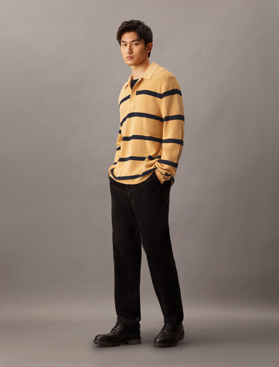 Striped Relaxed Polo