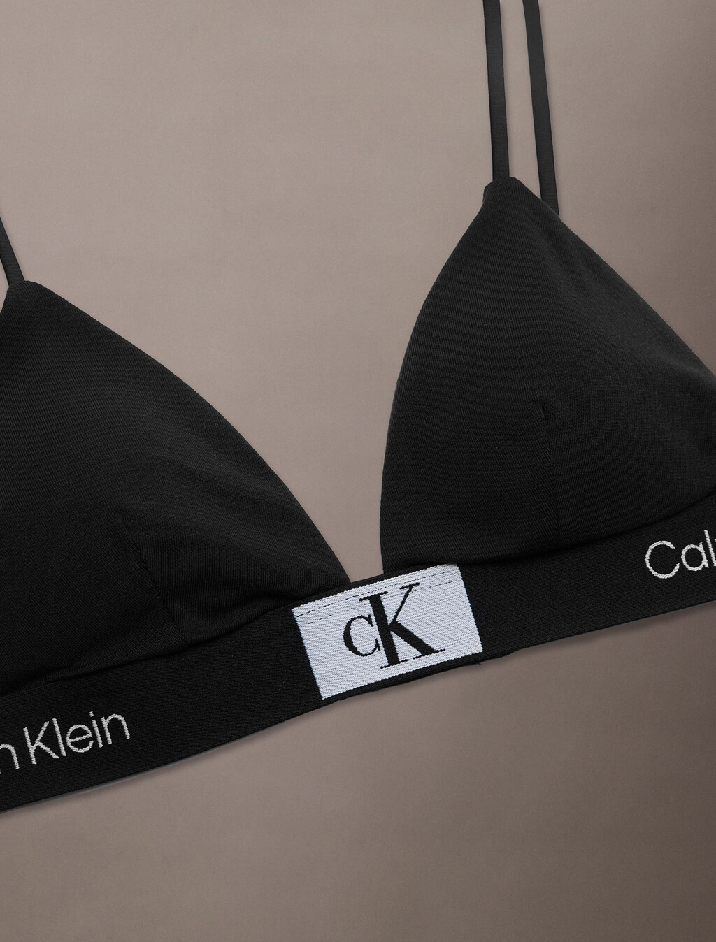 Calvin Klein 1996 Lightly Lined Triangle Bra, Black, hi-res