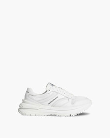 RUNNER LACE UP SNEAKERS, Triple White, hi-res