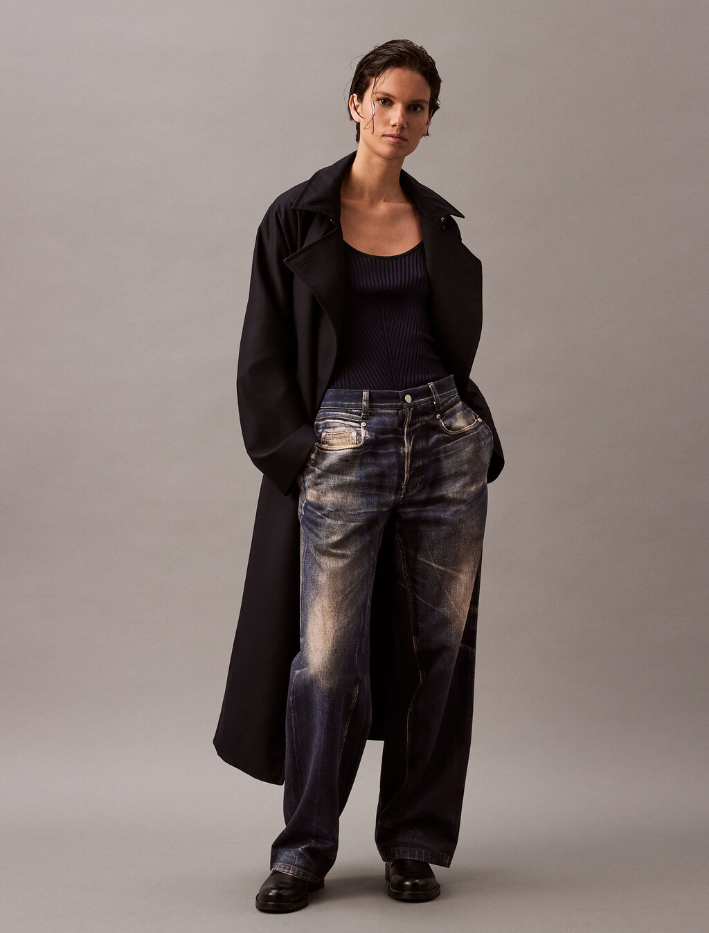 Wool Twill Trench Coat, Vulcan var.566, hi-res