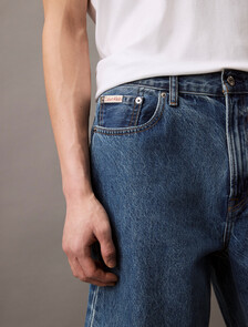 90's Regular Denim Shorts, MID BLUE STONE, hi-res