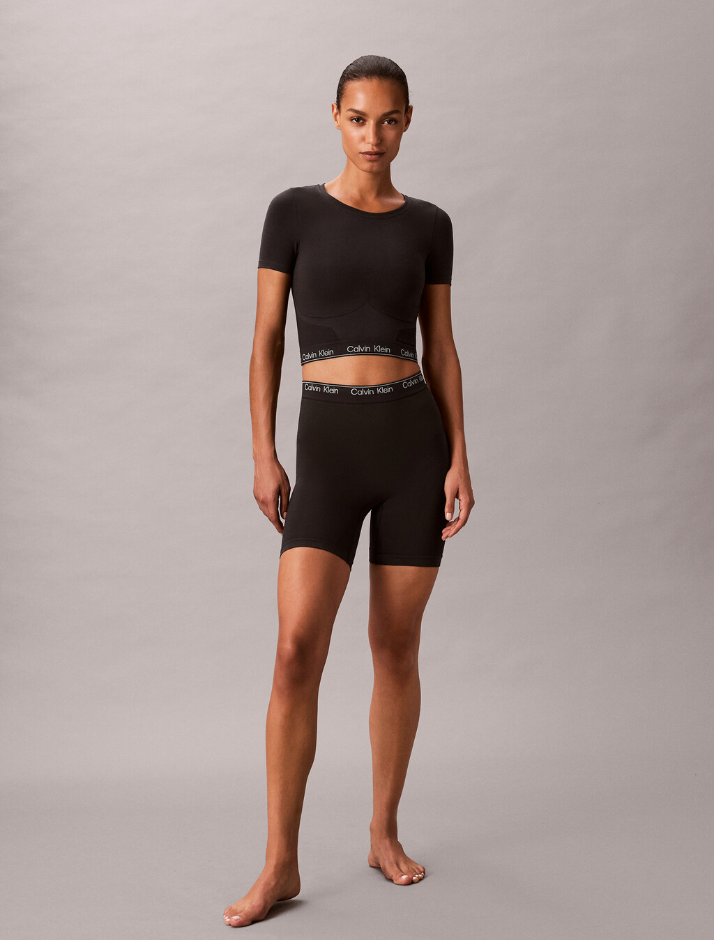 Shapewear Short Sleeve Top - Icon, Black, hi-res