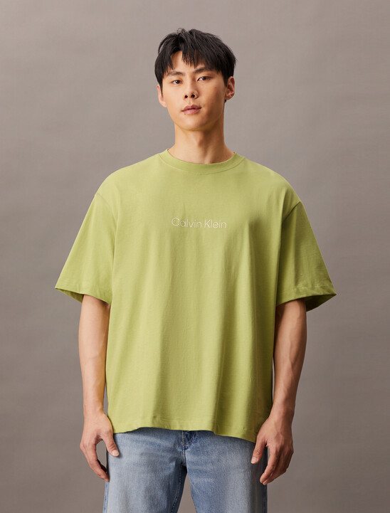 Calvin Logo Crew Neck Tee
