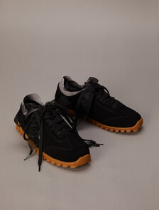 Murica - Suede Organza Runner Trainers, Ck Black, hi-res