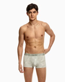 EMBOSSED ICON LOW RISE TRUNKS, Deco Squares Print_Rich Clay, hi-res