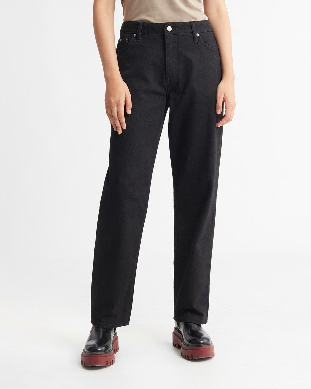 90S STRAIGHT BLACK ARCHIVAL JEANS, Rinse Black, hi-res