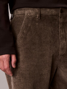 90's Straight Corduroy Chino Trousers, Beluga, hi-res