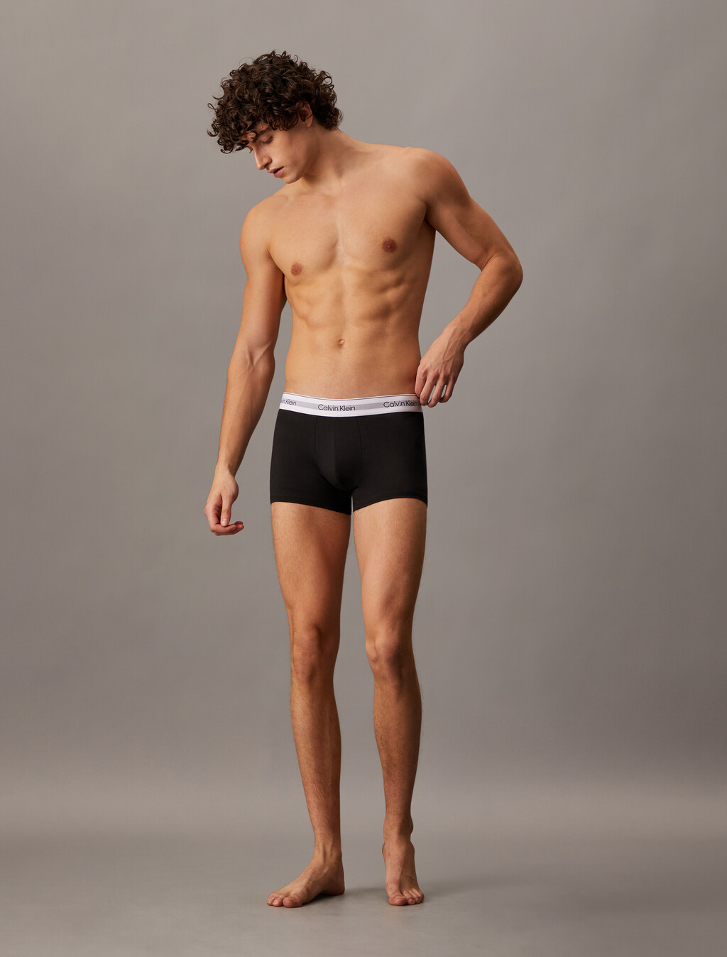 Icon Cotton Air Trunks 2 Pack, Black/Grey Heather, hi-res