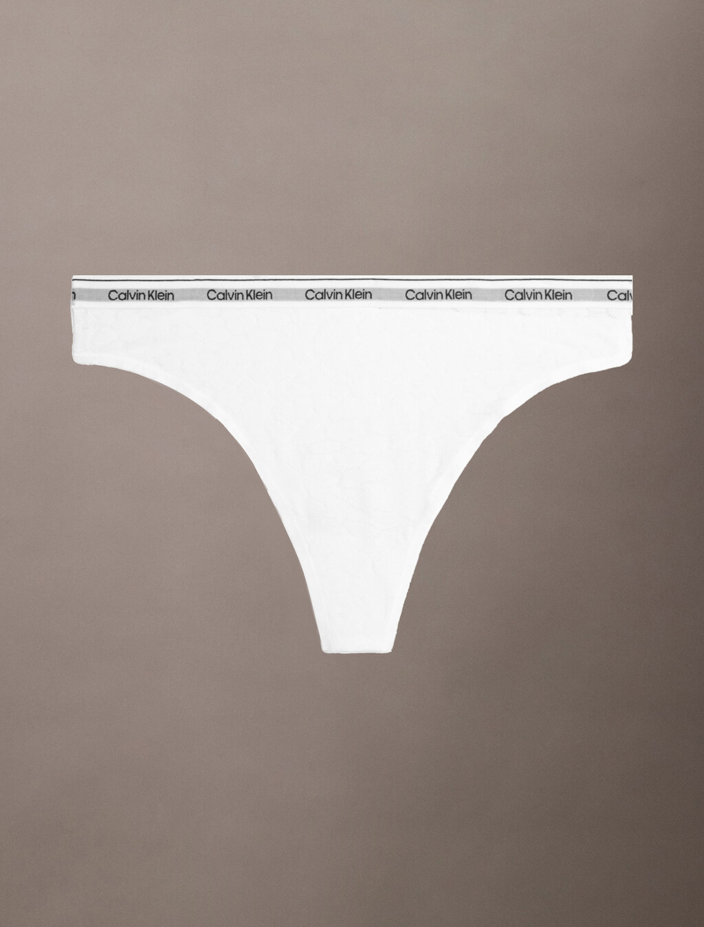 Lace High Leg Thong, White, hi-res