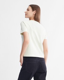 Monogram Tee, Canary Green, hi-res