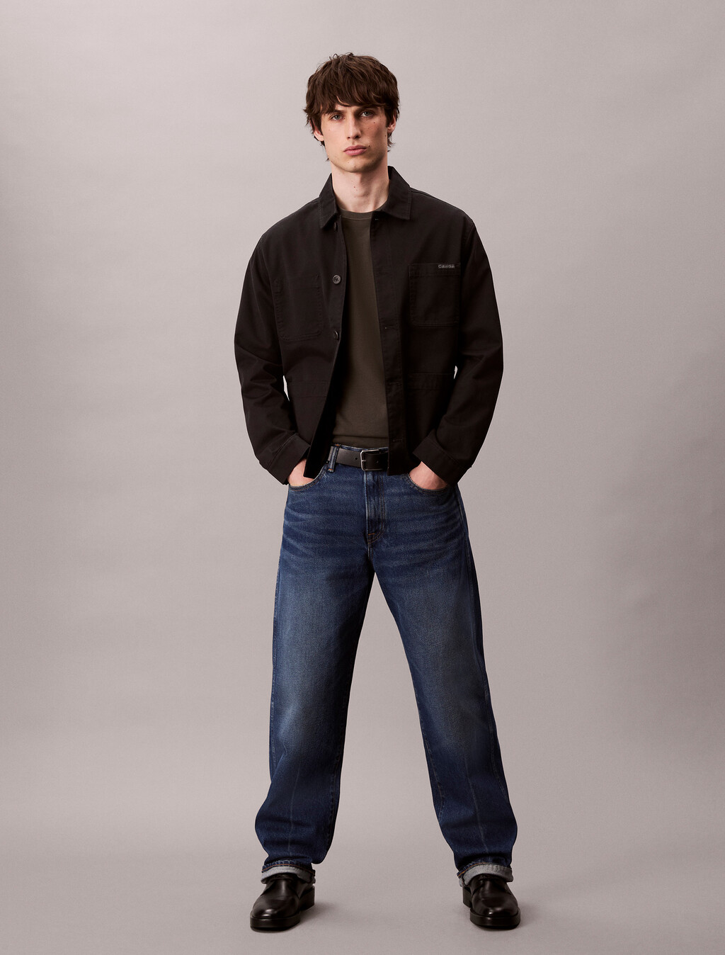 Embroidered Monogram Logo Relaxed T-Shirt, Beluga, hi-res