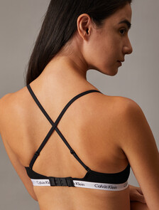 Carousel Lightly Lined Triangle Bra, Black, hi-res