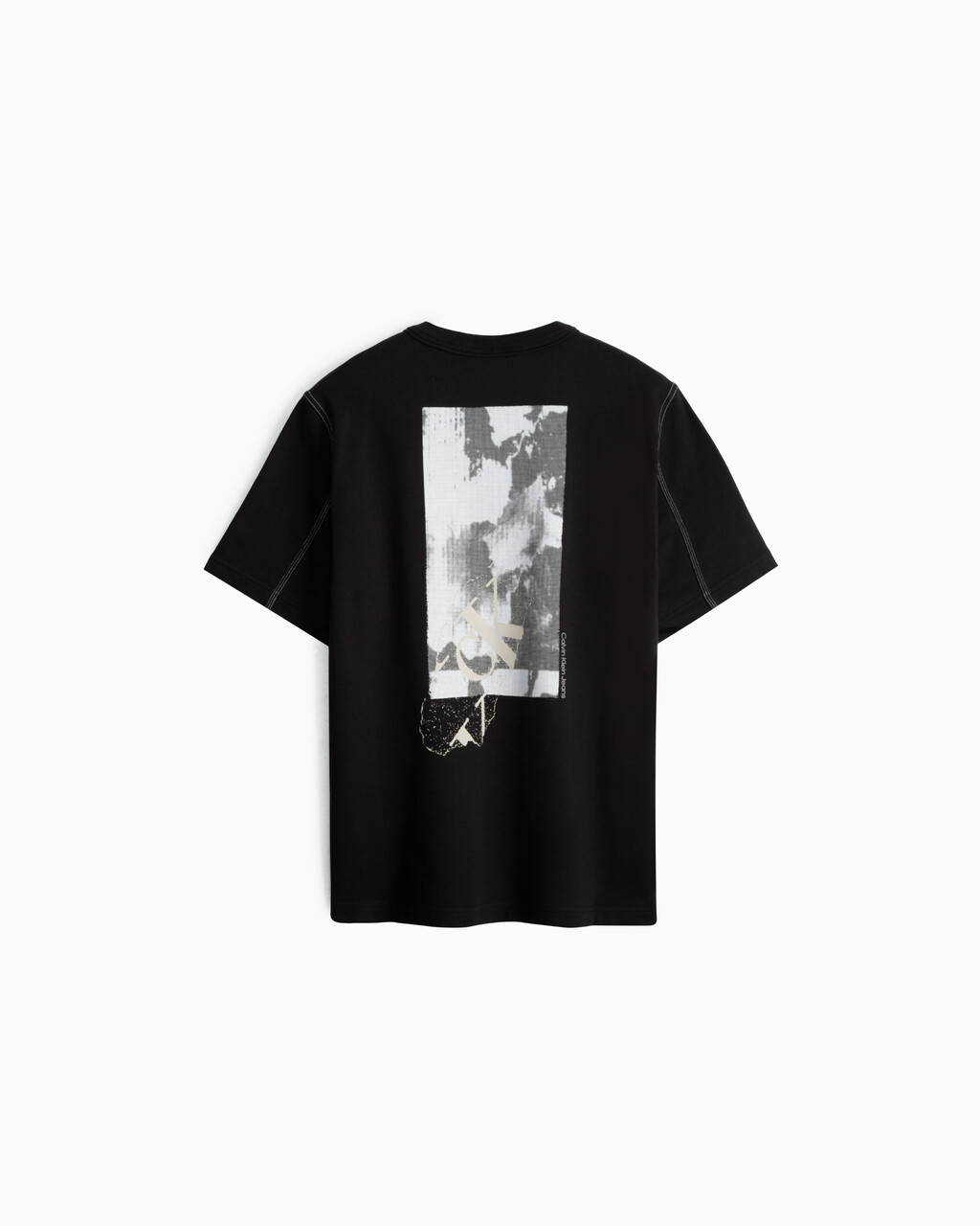 Modern Workwear Contrast Topstitch Tee, Ck Black, hi-res