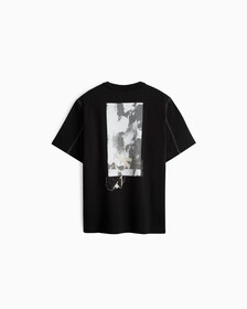Modern Workwear Contrast Topstitch Tee, Ck Black, hi-res