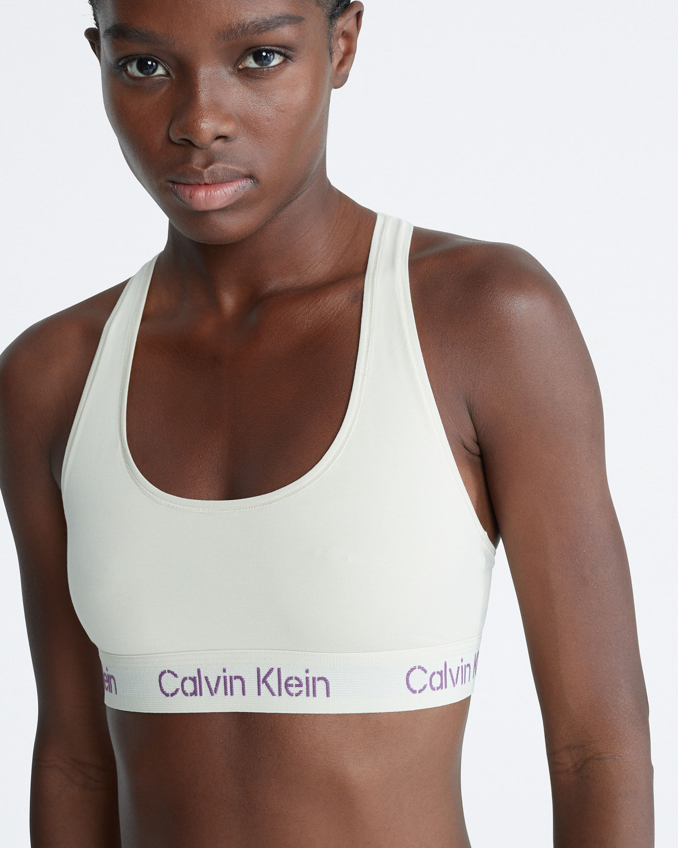 Calvin klein modern cotton new arrivals bralette white