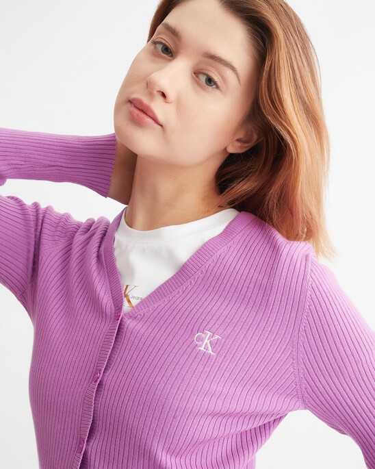 Fast Track Rib-Knit Cardigan