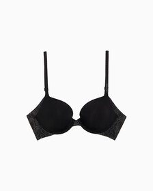 INVISIBLES LACE LIGHTY LINED PERFECT COVERAGE BRA, Black, hi-res