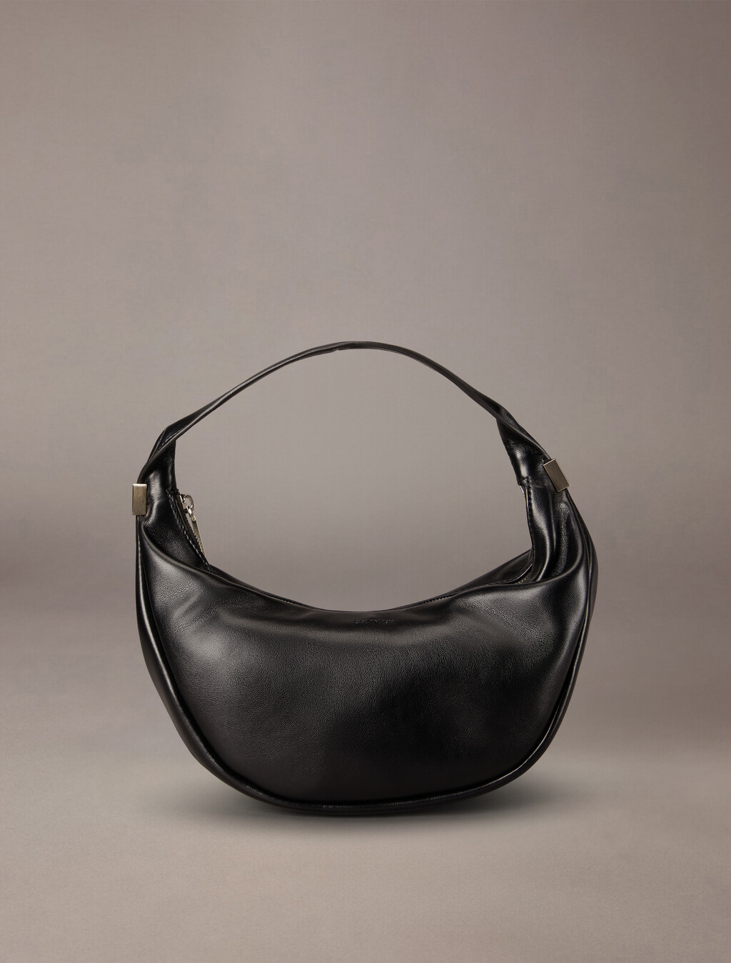 CK Pinched Soft Crescent Bag, CK Black, hi-res
