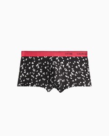 CK One Print Micro Low Rise Trunks, PAINTED HEART+BLACK, hi-res