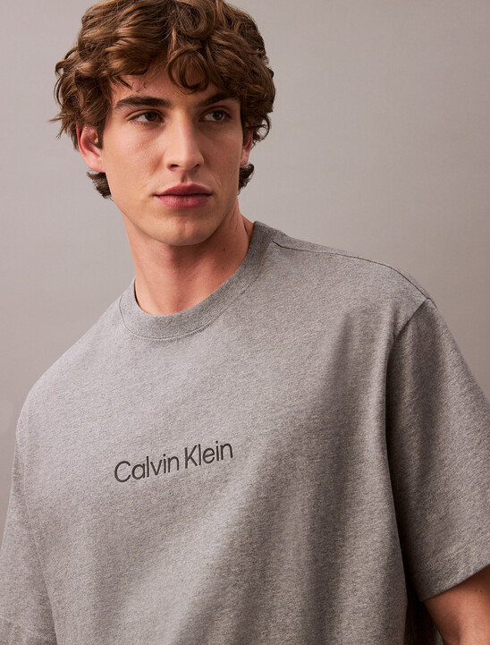 Calvin Logo Crew Neck Tee