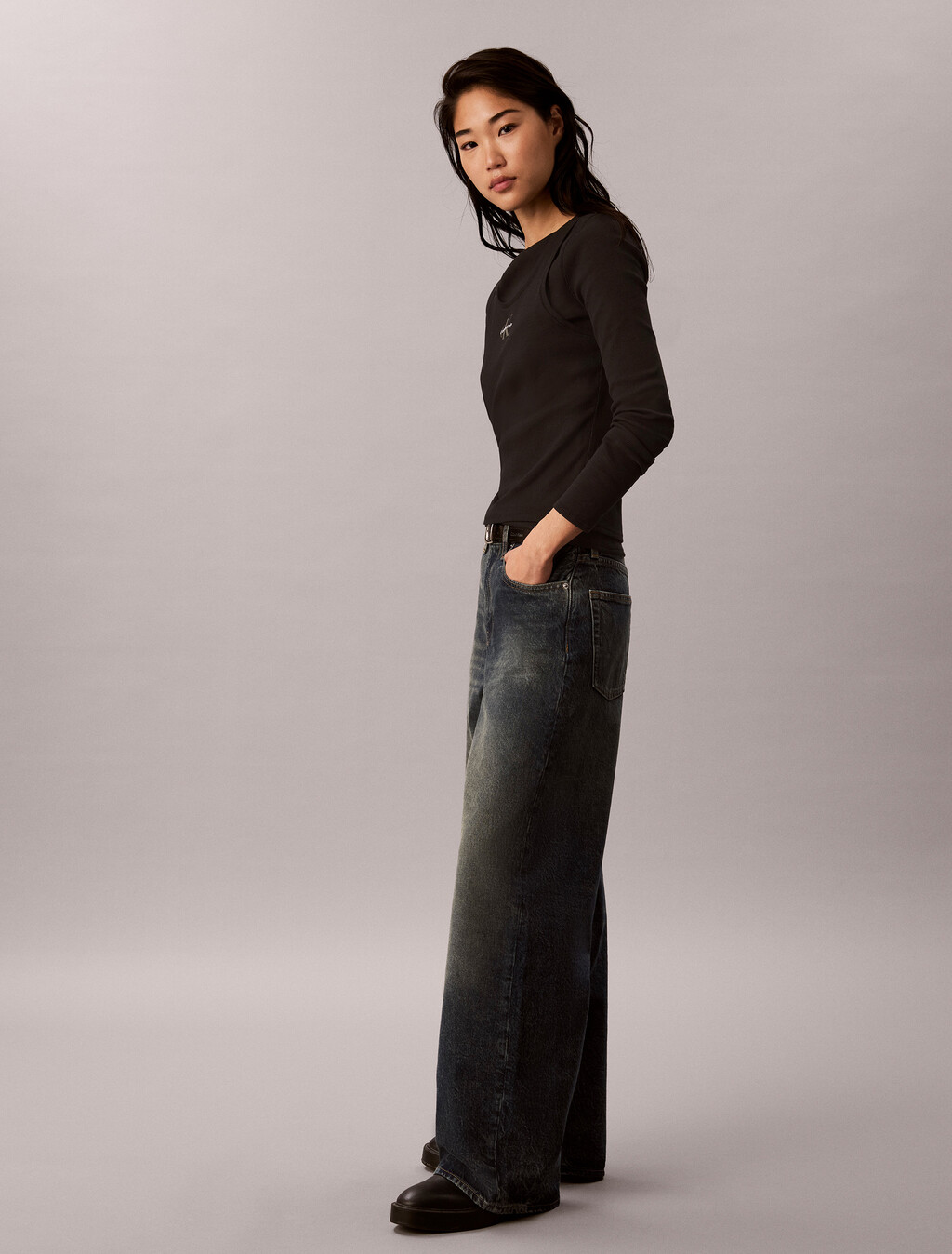 Wide Leg Jeans, TINTED DUSK, hi-res
